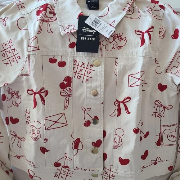Disney Cream Jacket with Red Mickey Print - Picture 4 of 5